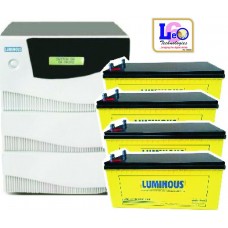 Luminous 3.5kva Inverter with 4nos 200AH Batteries